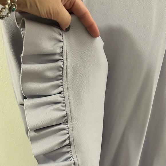 Fenty Puma by Rihanna lavender purple polo swing dress ruffle hem size small - Picture 7 of 12